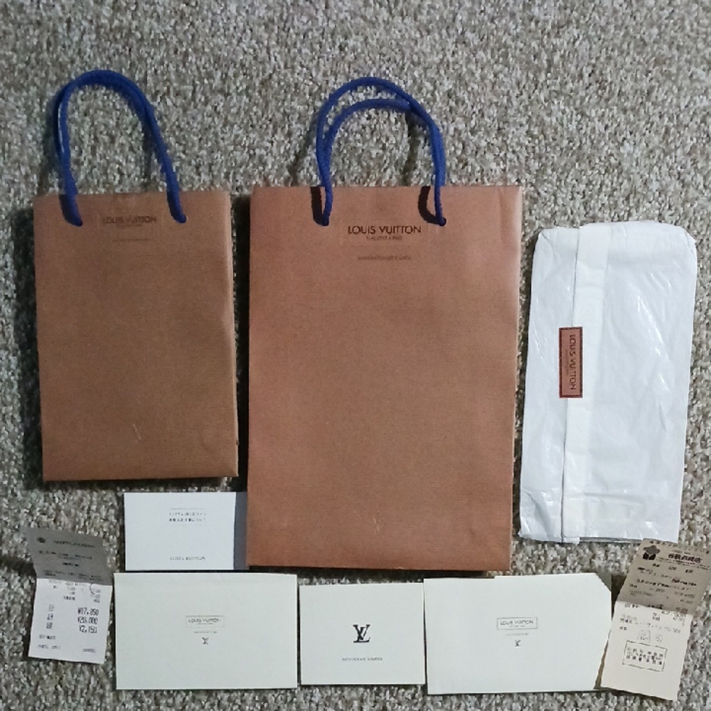 2 LOUIS VUITTON Shopping Bags Authentic